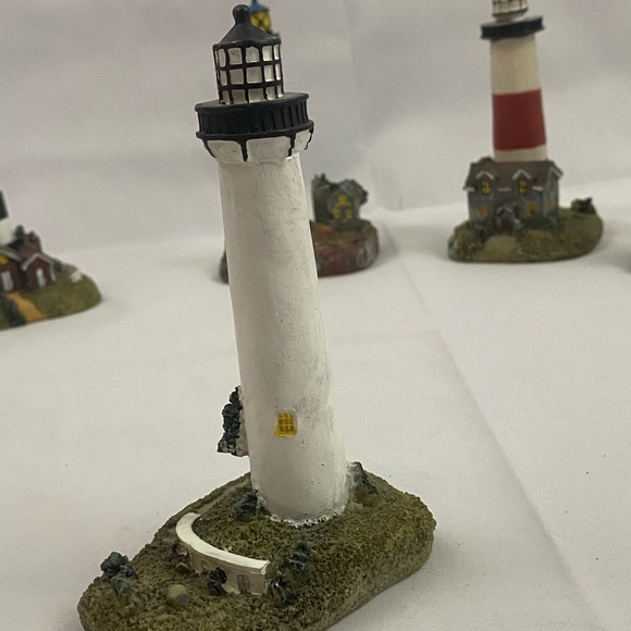 Tradewind Bay By the Shore Polystone White Lighthouse with Attached House - Picture 7 of 11